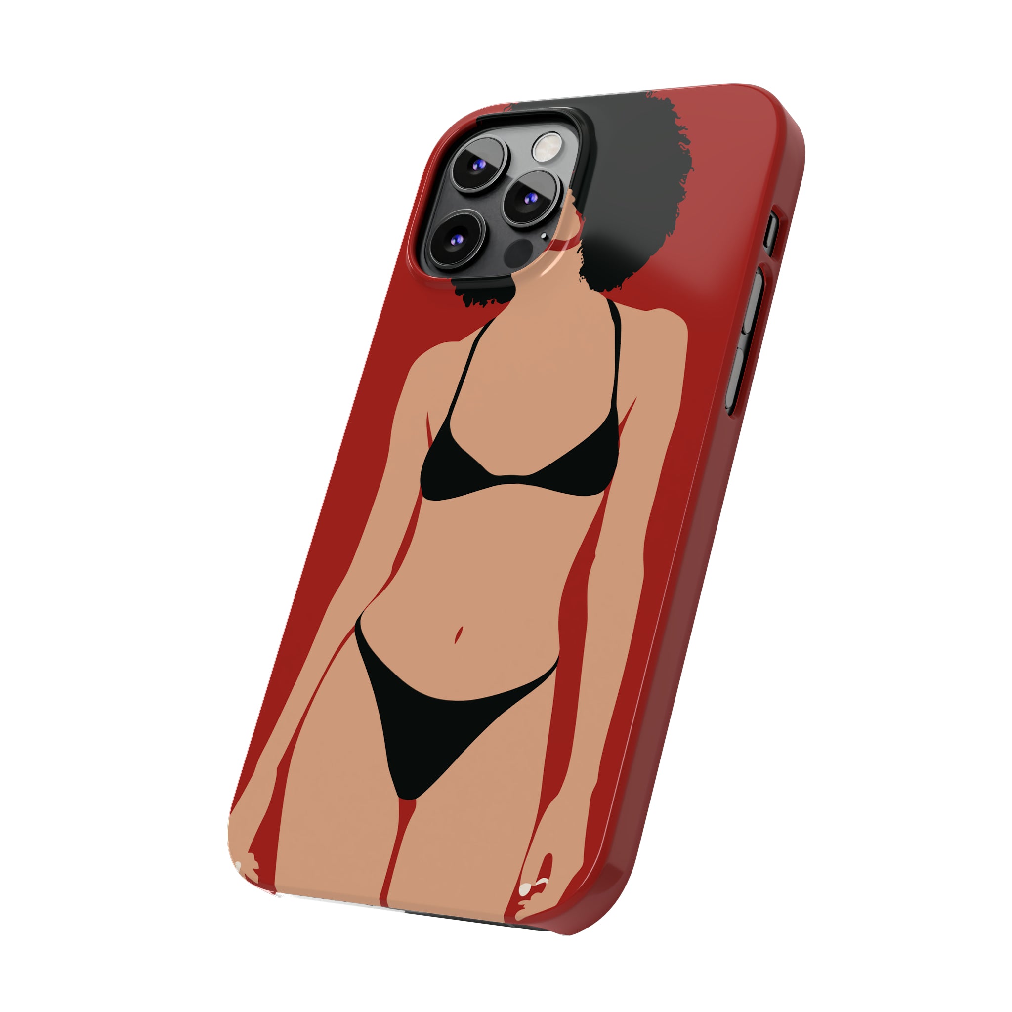 iPhone's lady in red Phone Cases