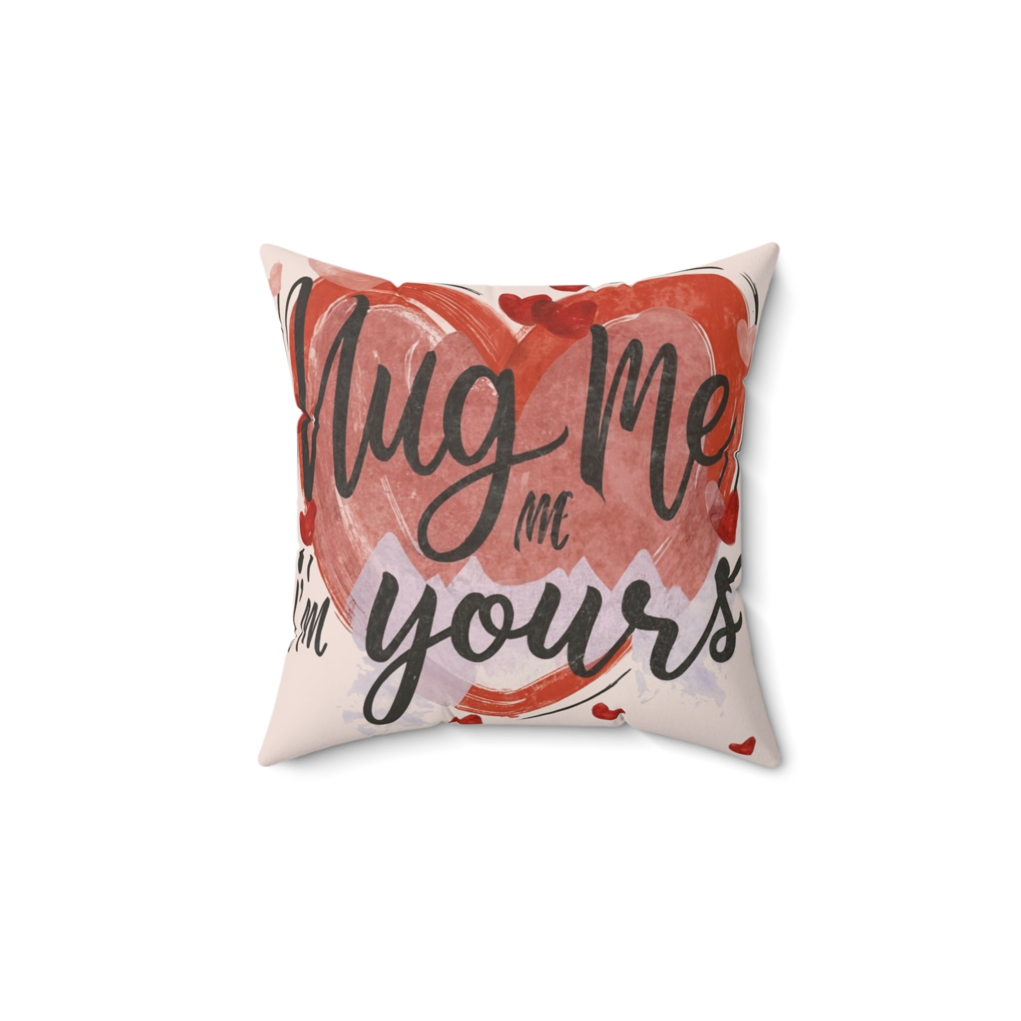 Hug me Spun Polyester Square Pillow