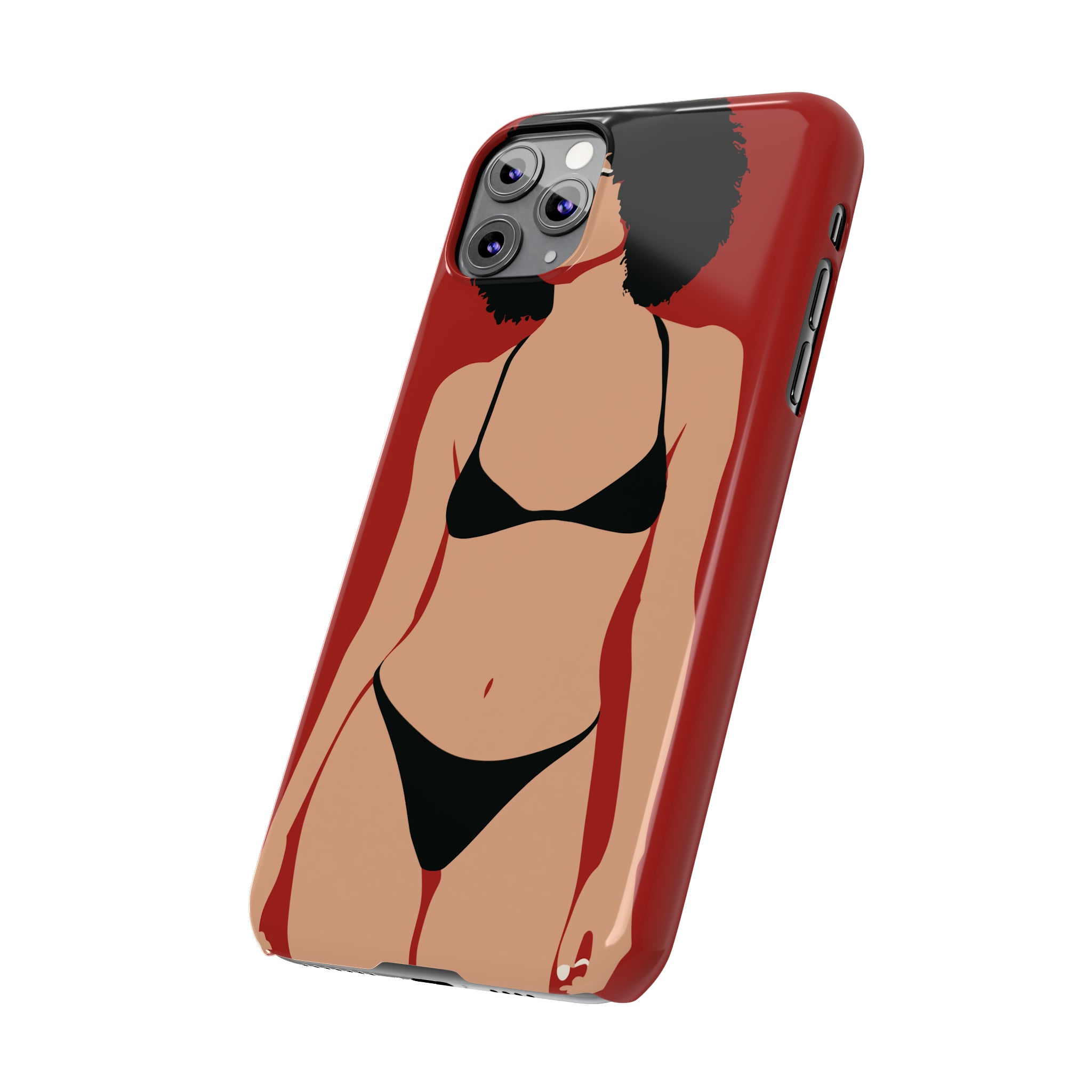 iPhone's lady in red Phone Cases