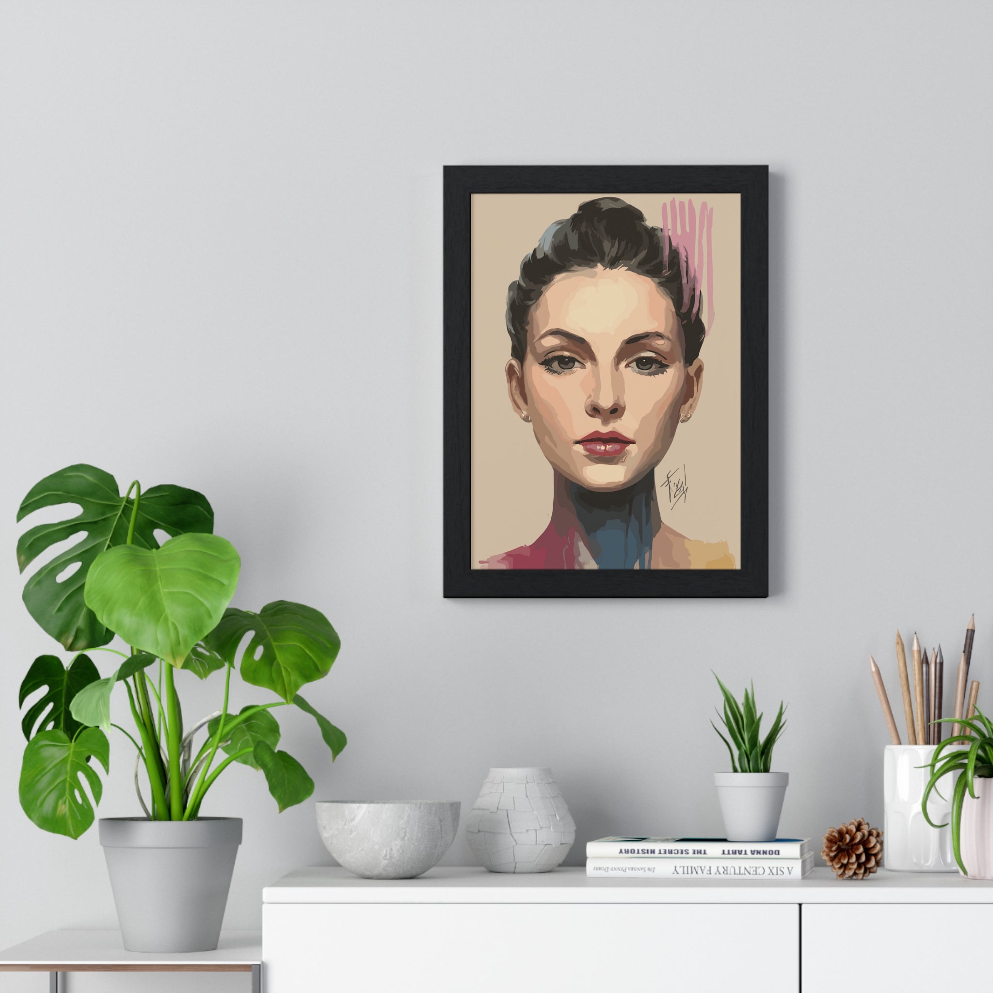 Rose Framed Vertical Poster