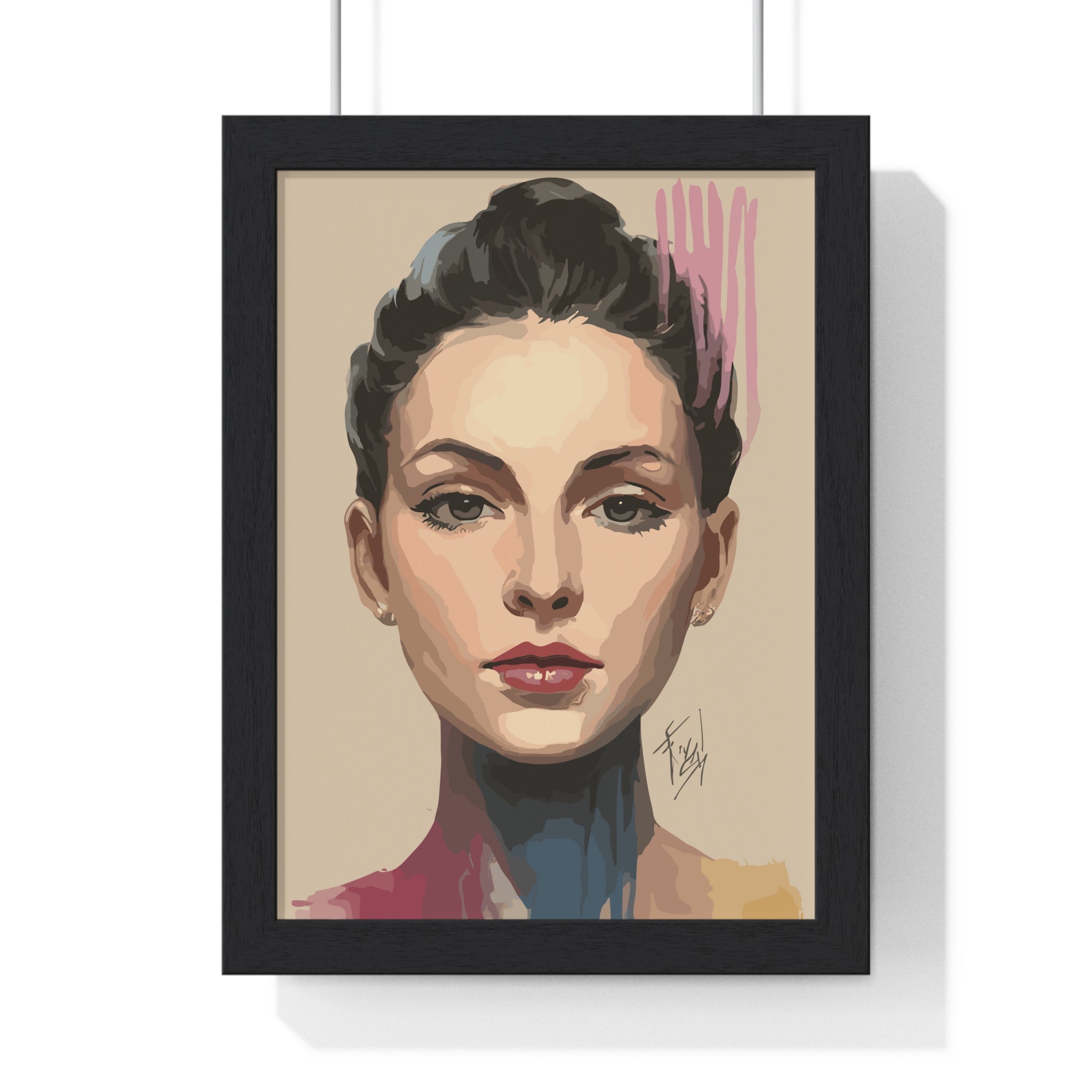 Rose Framed Vertical Poster