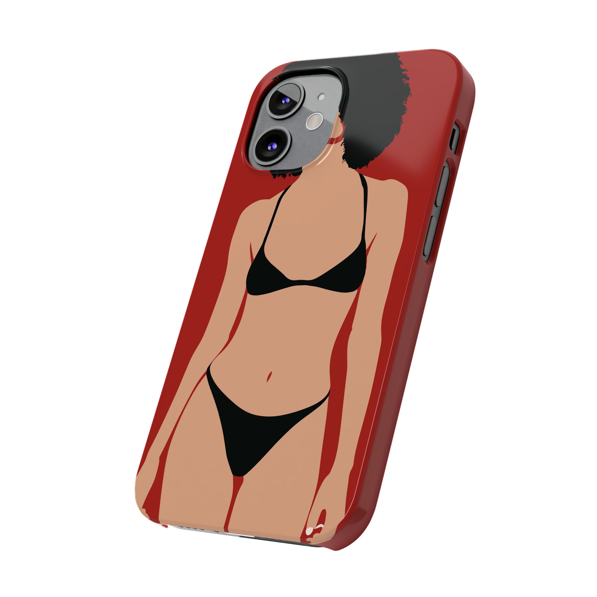 iPhone's lady in red Phone Cases