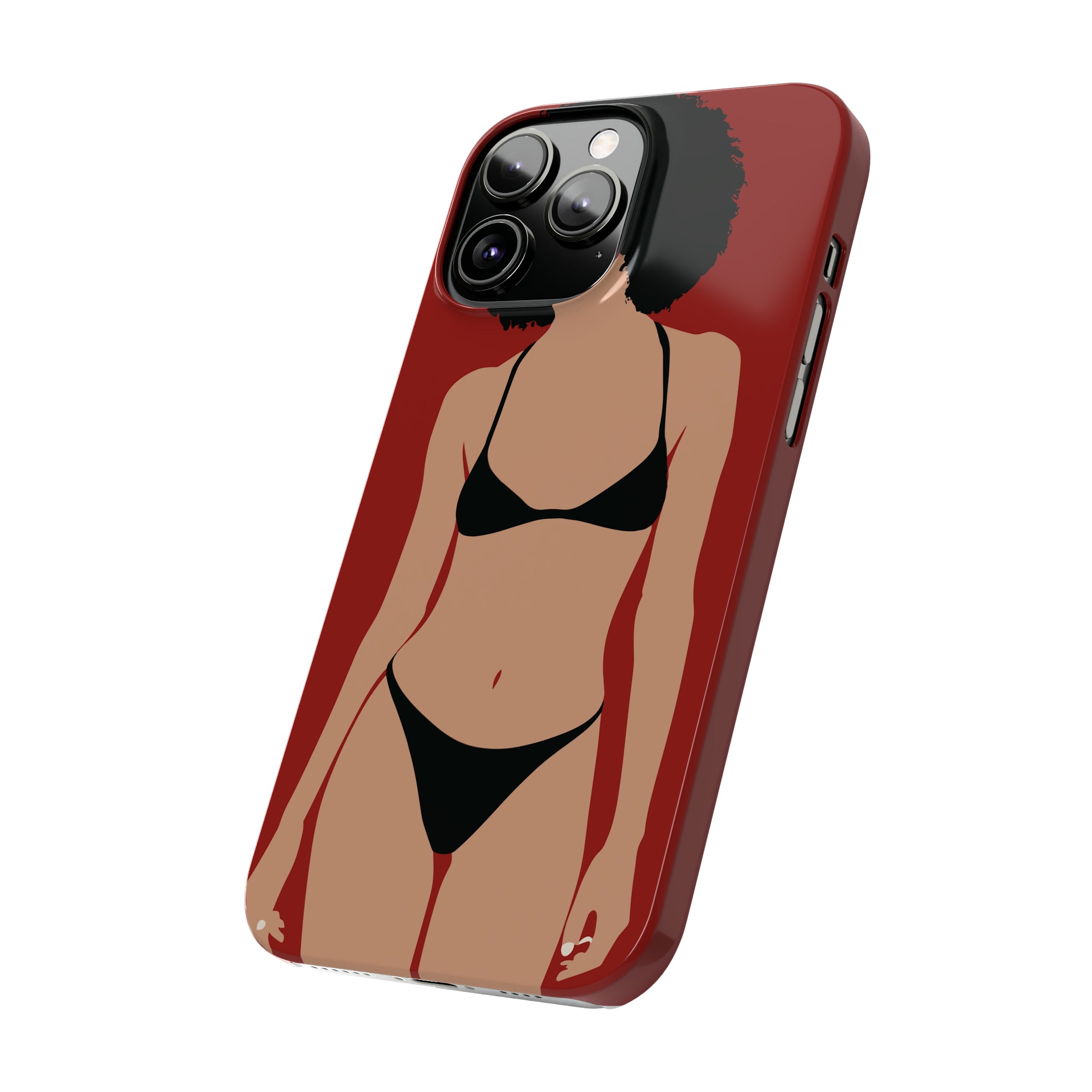 iPhone's lady in red Phone Cases