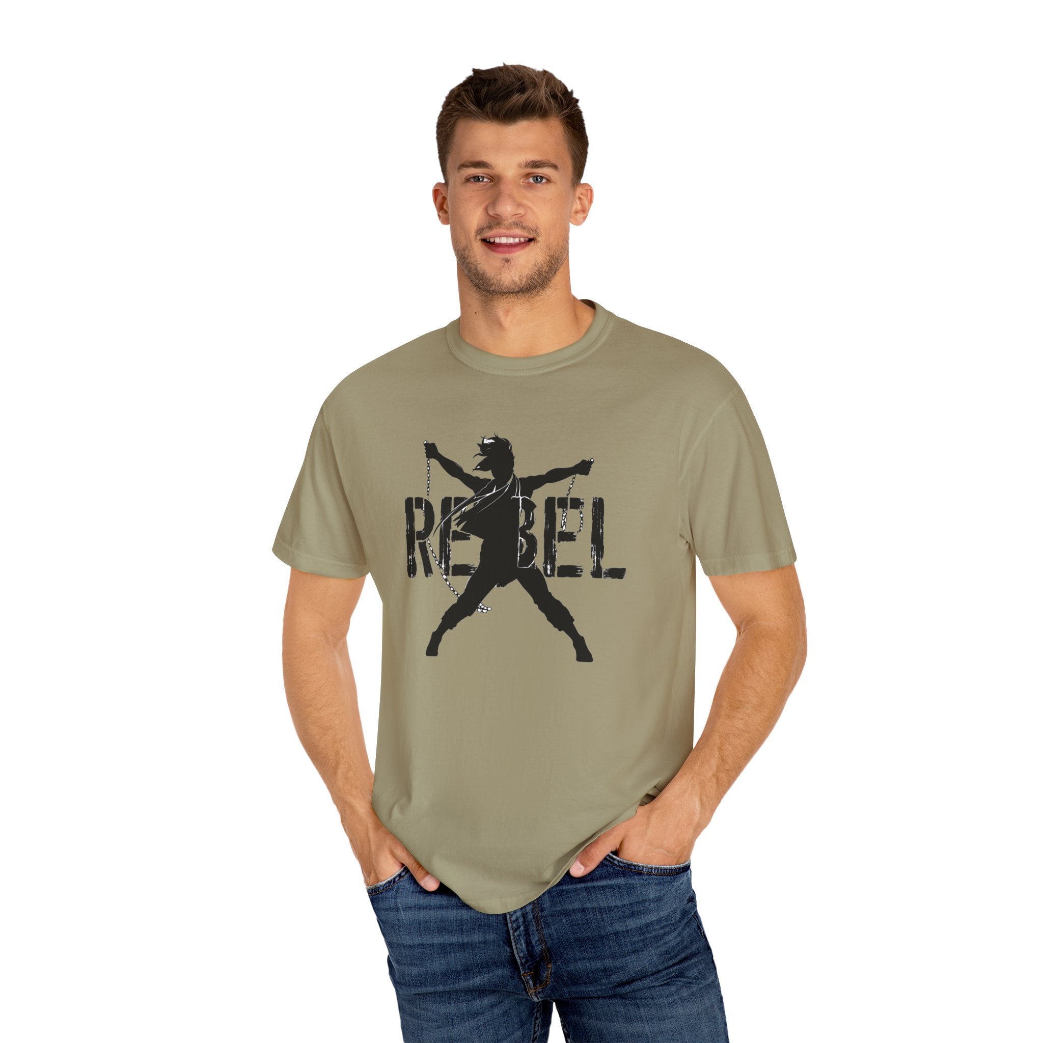 Rebel Unisex Garment-Dyed T-shirt