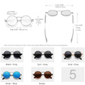KINGSEVEN High Quality Gothic Steampunk Sunglasses Polarized Men Women Brand Designer Vintage Round Metal Frame Sun Glasses