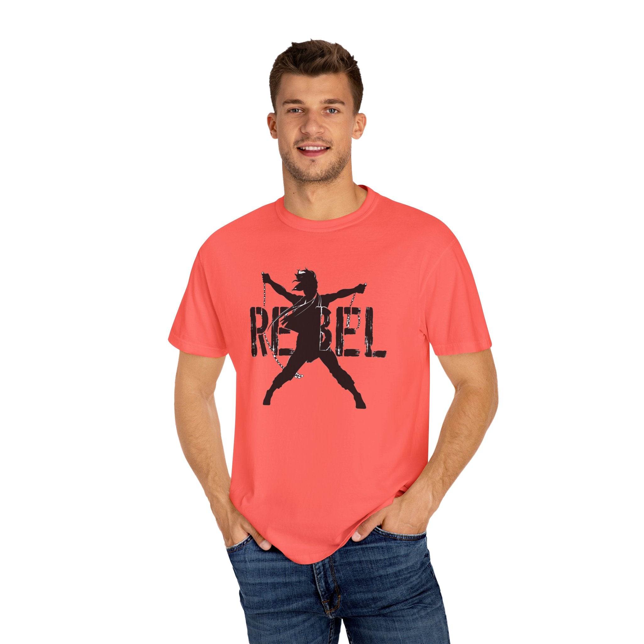 Rebel Unisex Garment-Dyed T-shirt