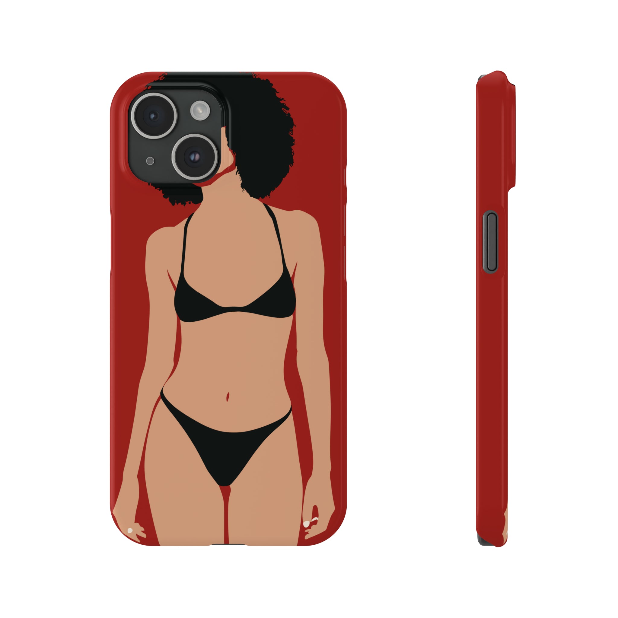 iPhone's lady in red Phone Cases