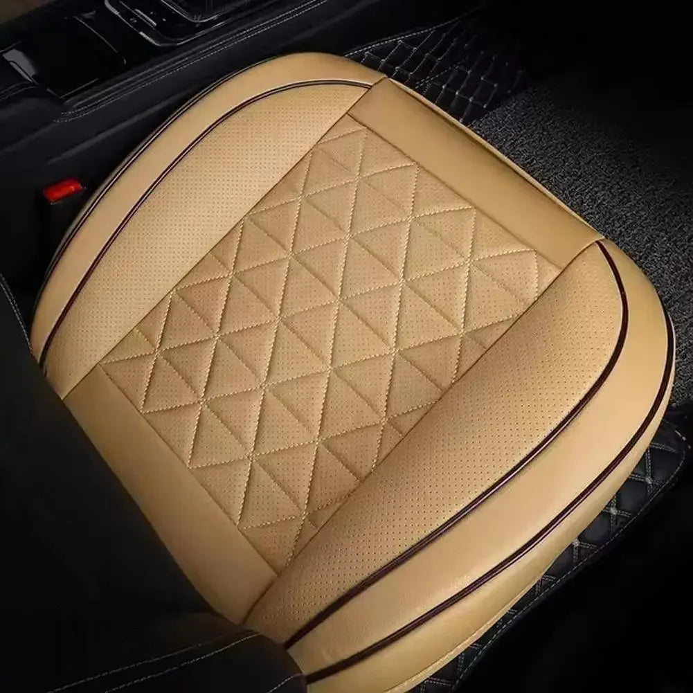 Car Front Seat Cover PU Leather Seat Protector Wear-resistant Universal Pad Accessories Mat Auto Interior Car Chair T5S2