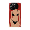 iPhone's lady in red Phone Cases