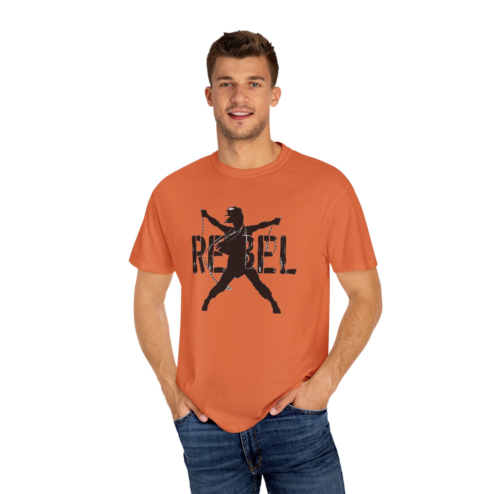 Rebel Unisex Garment-Dyed T-shirt