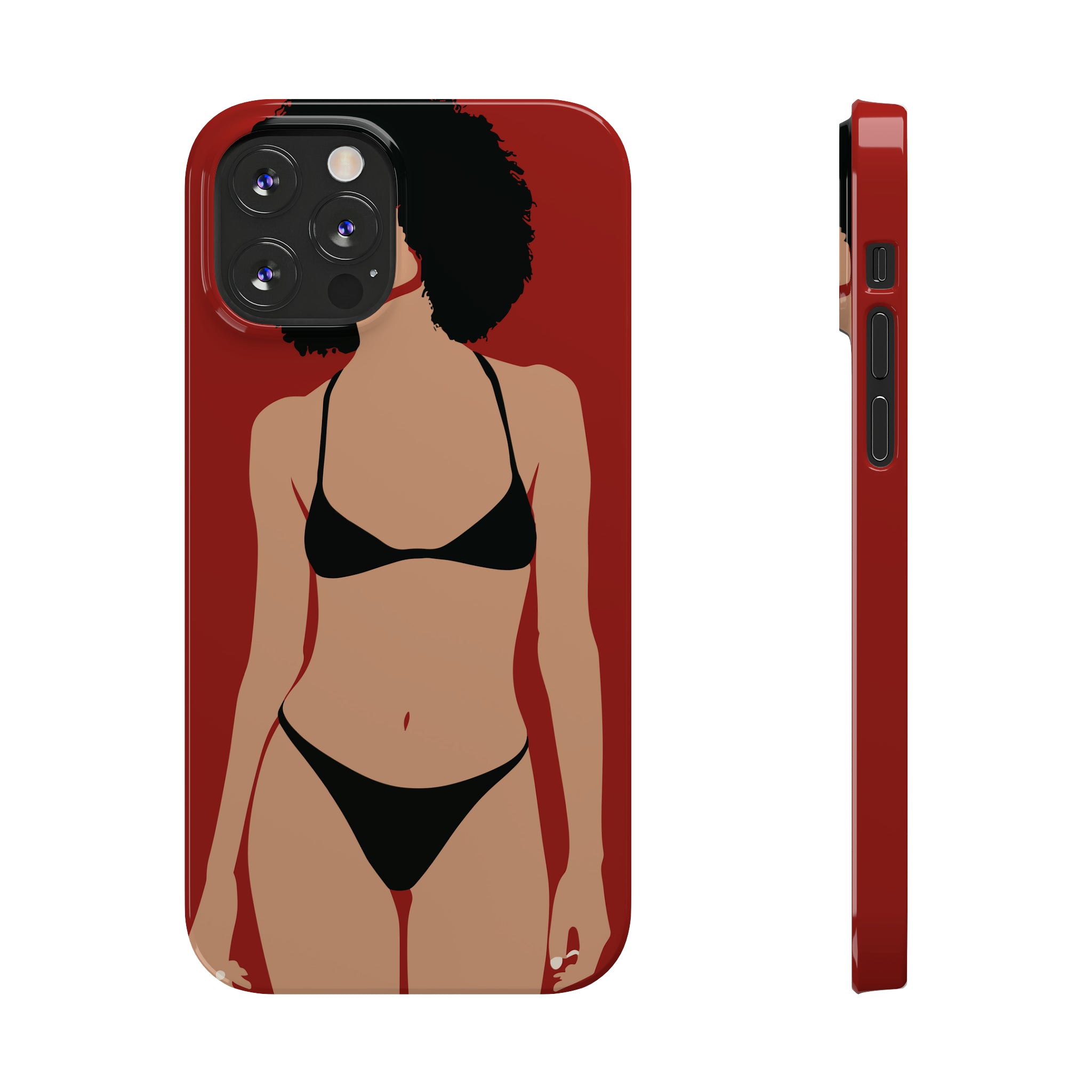 iPhone's lady in red Phone Cases