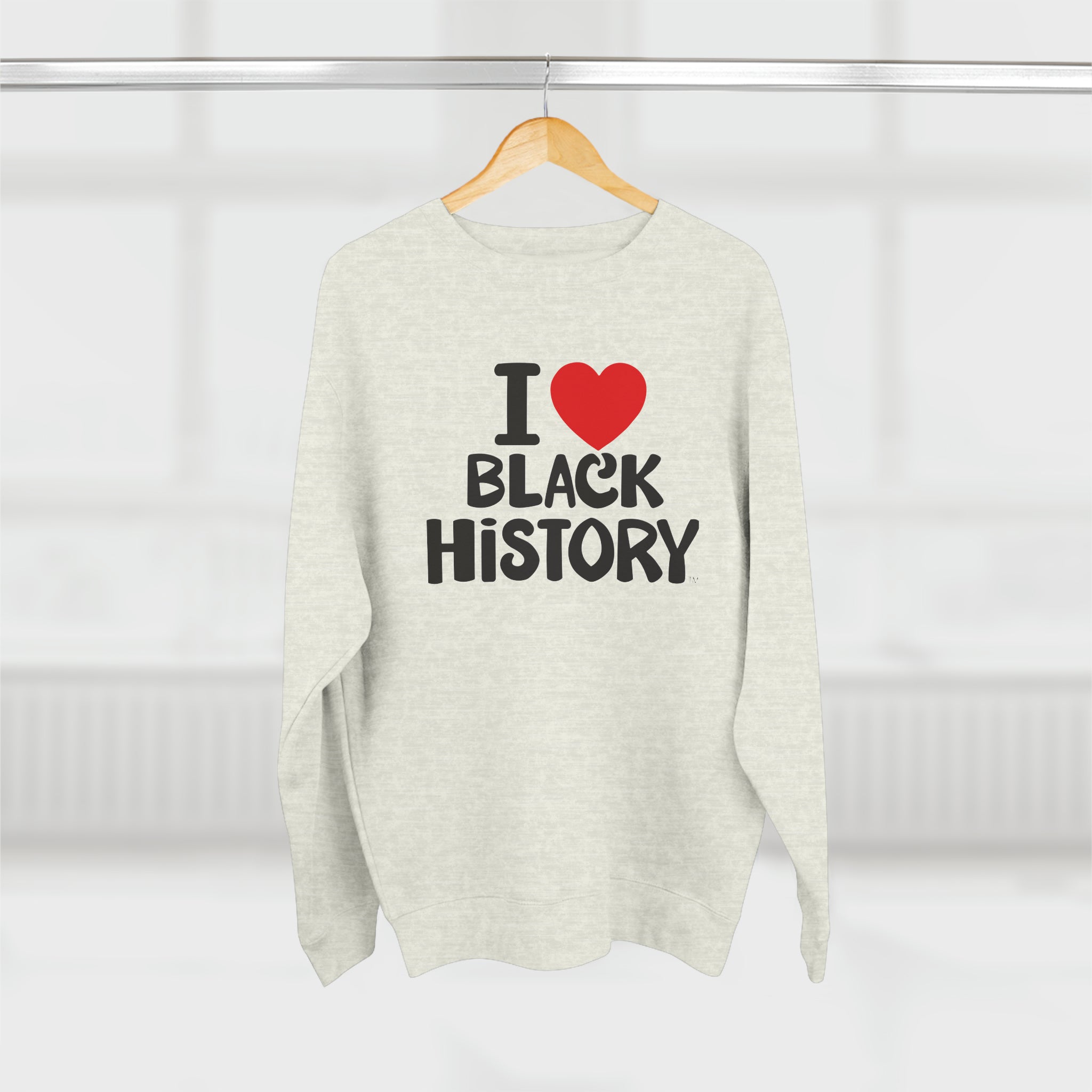 I Love Black History - BMH Unisex Premium Crewneck Sweatshirt