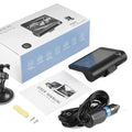 C2 Hidden Triple Lens Dash Cam 4-Inch Wide-Angle HD Night Vision Backup Camera Parking Monitor 1080P