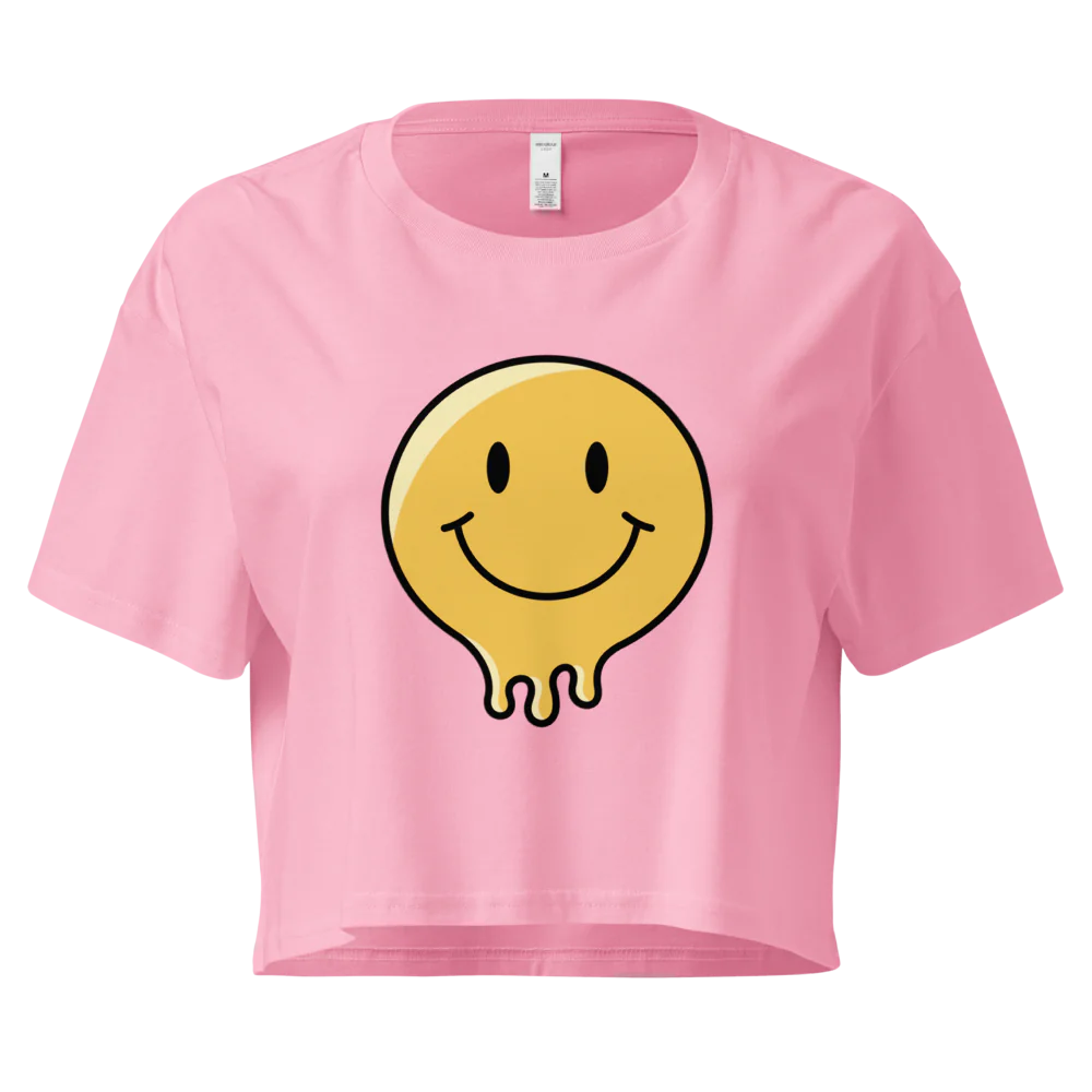 Women's smiley Crop-top