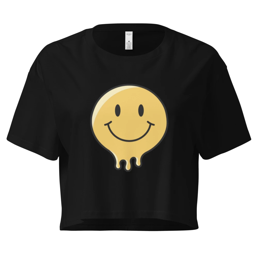 Women's smiley Crop-top