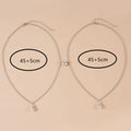 European and American Small Dinosaur Love Magnetic Button Necklace Set