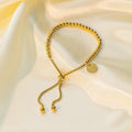 Small Ball Beads Pull Out Stainless Bracelet