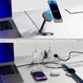 3 In 1 Foldable Wireless Charger Stand Pad Fast Magnetic Charging