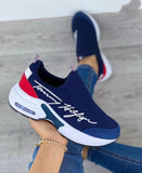 Flat Women Shoes Casual Breathable Wedges Ladies Walking Sneakers