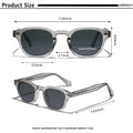 CATERSIDE Retro Round Men Sunglasses Punk Propionic Acid Pin Temple