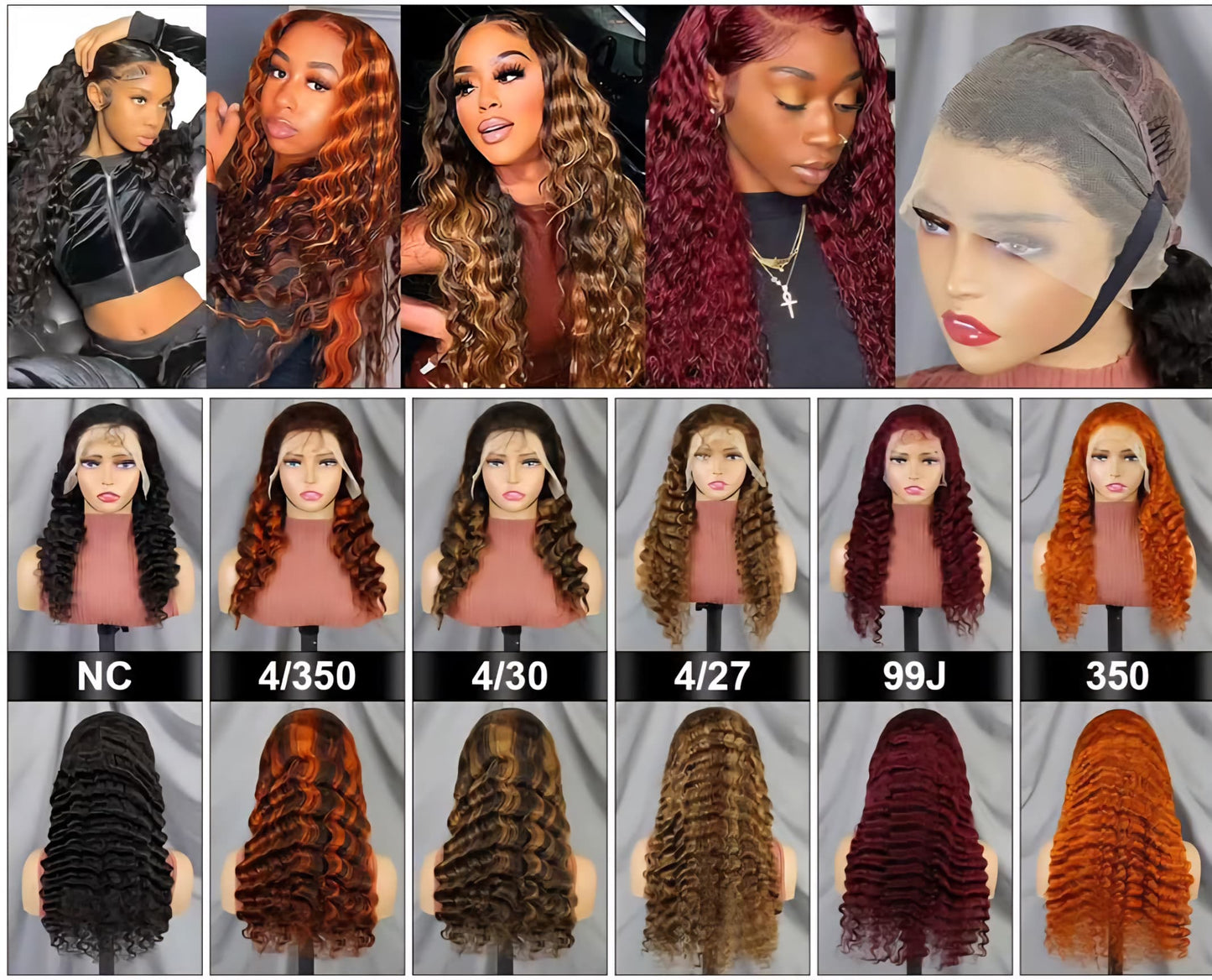 22” 13x4 HD Full Frontal Lace Wig – 100% Human Hair | Deep Wave | Glueless & Pre-Plucked