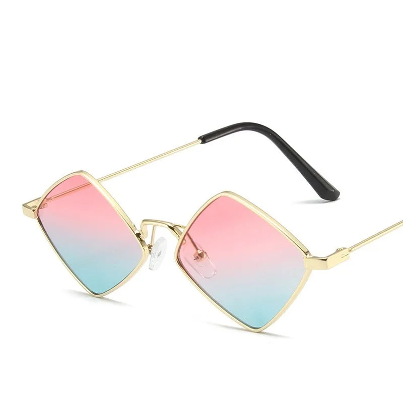 Women Punk Sunglasses Brand Designer Small Square Steampunk Sun Glasses Men Metal Frame Driving Eyewear Gafas De Sol Mujer