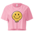 Women's smiley Crop-top