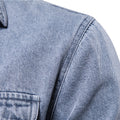 Vintage Jacket European Size Lapel Washed Denim Top