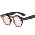 Fashion Retro Round Steampunk Sunglasses Men Brand Designer Vintage Steam Punk Sun Glasses Women oculos gafas de sol