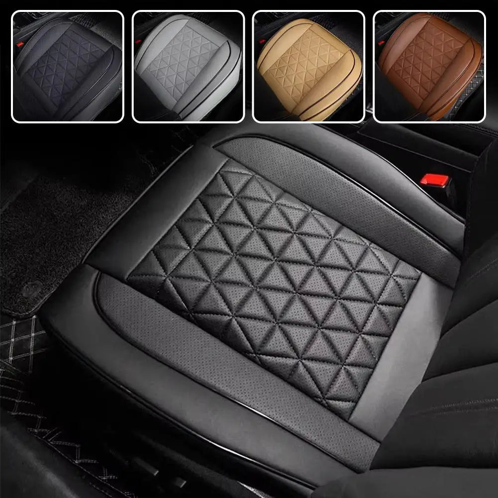 Car Front Seat Cover PU Leather Seat Protector Wear-resistant Universal Pad Accessories Mat Auto Interior Car Chair T5S2