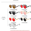 Metal Steampunk Sunglasses Men Women Fashion Round Glasses Brand Designer Vintage Sun Glasses High Quality Oculos de sol UV400