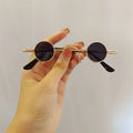 Ins 2022 Fashion Punk Round Sunglasses for Men Women Small Frame Vintage Steampunk Sun Glasses Hip Hop Style Eyeglasses