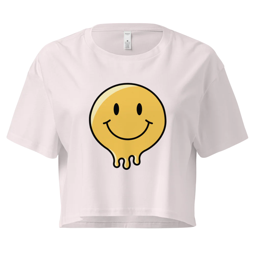 Women's smiley Crop-top