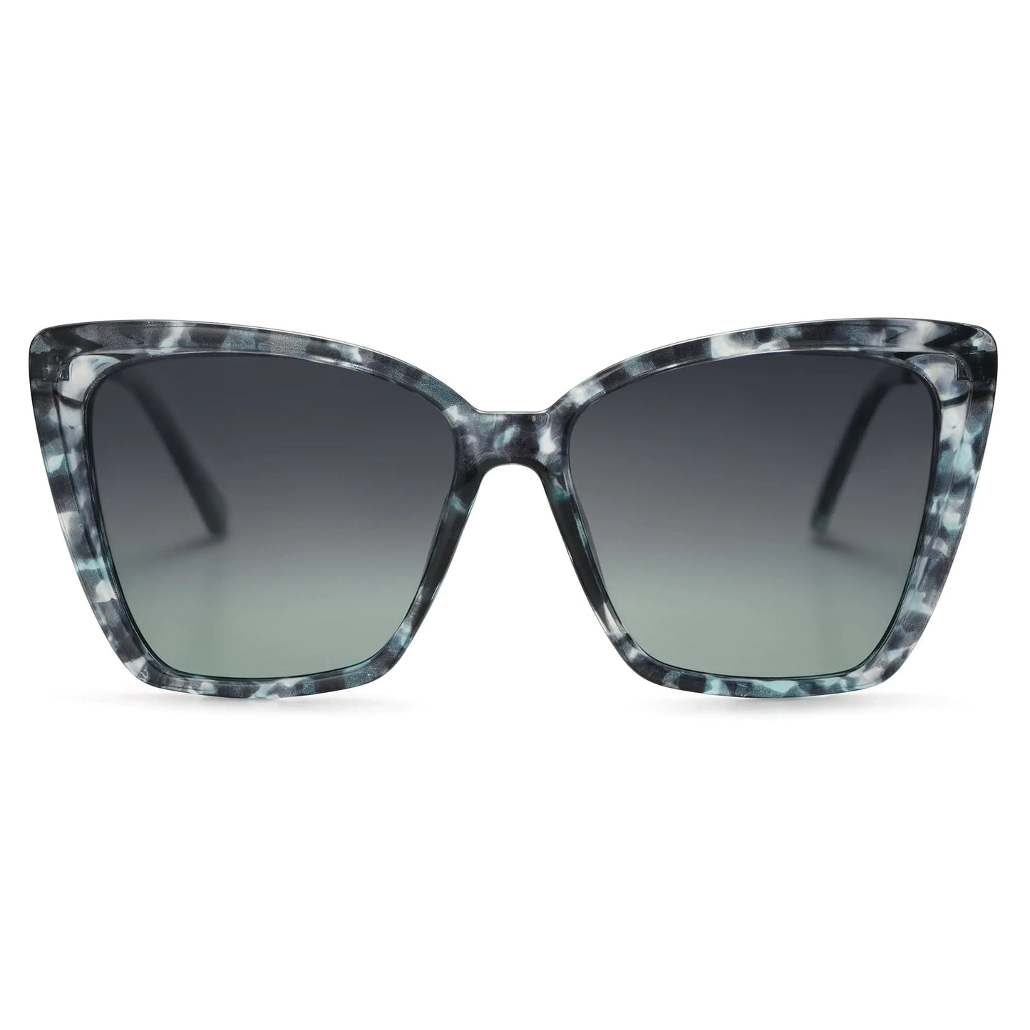 Libra Polarized Sunglasses For Women Retro Womens Oversized Square Cat Eye Sun Glasses UV Protection SJ2206 Blue Pattern