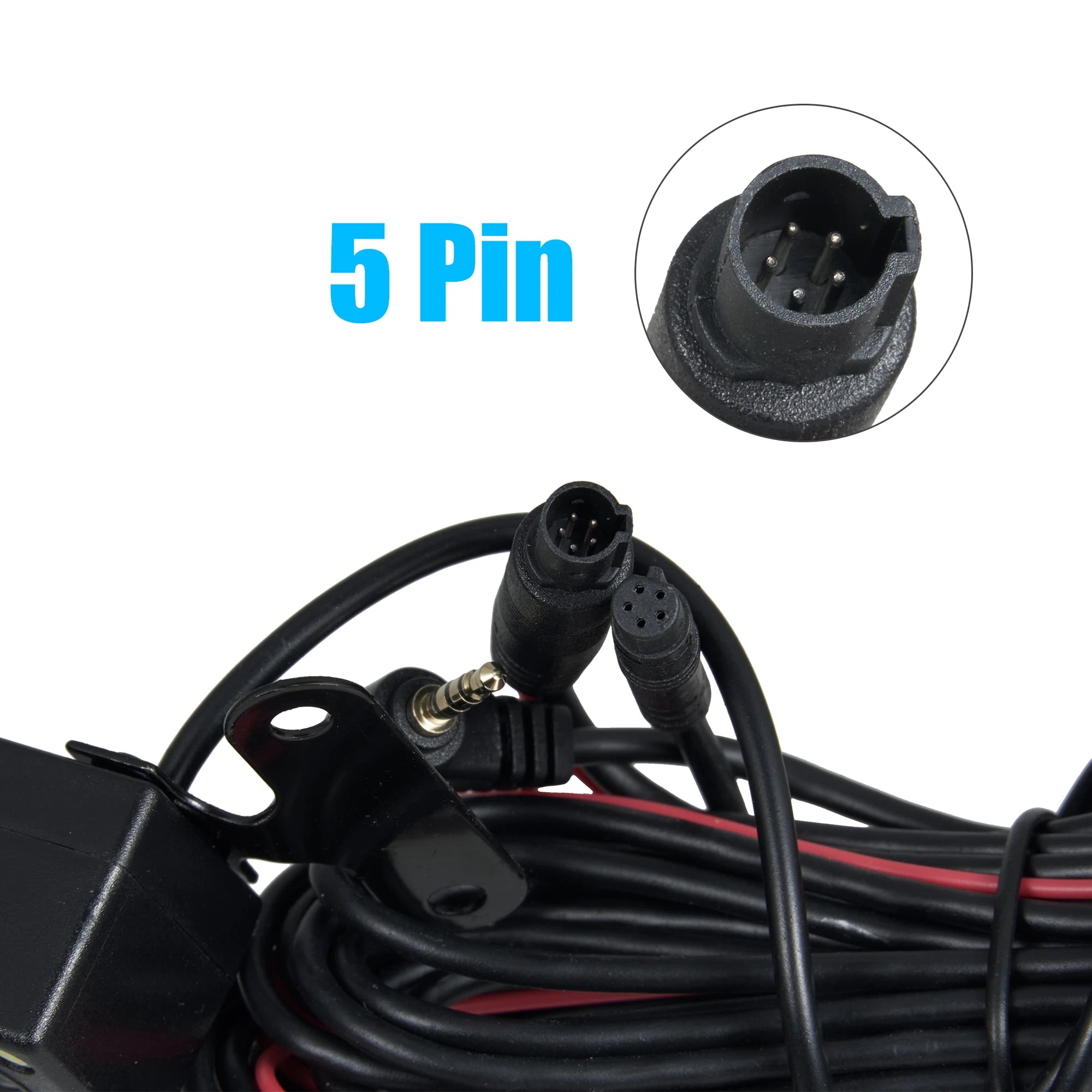 5Pin Car Mounted  Car DVR 4LED Rear View Camera 170° Motor Vehicle Mirror Dash Cam DVR Rear View Camera 2.5mm Waterproof