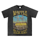 Waffle House - Acid Wash Boxy Fit Tshirts