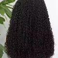 Deep Curl 13x4 Lace Front Wig – 100% Human Hair | 350% Density | 12”–22” | Glueless Natural Black