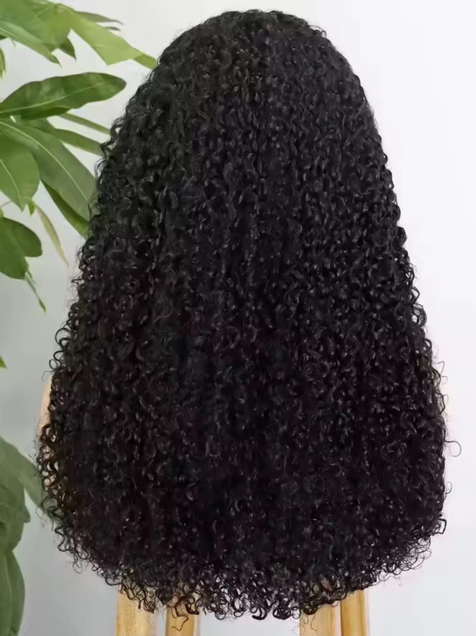 Deep Curl 13x4 Lace Front Wig – 100% Human Hair | 350% Density | 12”–22” | Glueless Natural Black