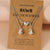 European and American Small Dinosaur Love Magnetic Button Necklace Set